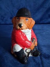 Pepiware foxhound  ornament . Hand painted. made in England. 4 inches tall