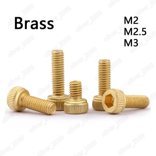 Brass hex socket - hex, knurled