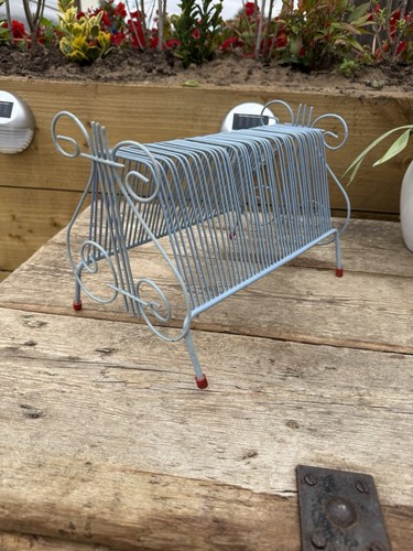 Vintage record vinyl rack - vintage,