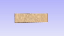 Blank Wooden House Sign 120x450mm