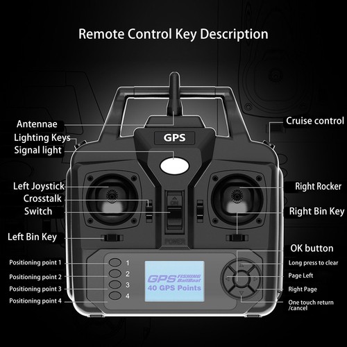 Remote control fishing boat - remote,