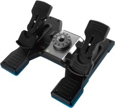 Logitech G Flight Professional Simulation Rudder Pedals With Toe Brake