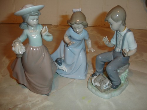 Nao lladro 3 children - by,