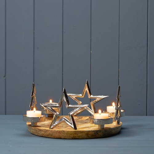 Tree and star - tree, tealight