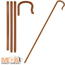Brown Shepherd Crook Fancy Dress Kids Christmas Nativity Costume Accessory Staff
