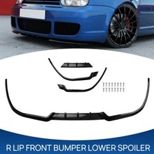 Gloss Black Car Front Bumper Lip Spoiler Splitter Body Kit FOR VW GOLF MK4 MK5