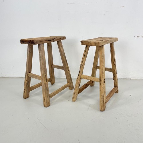 Pair vintage rustic - pair, of