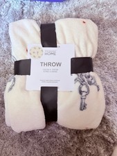 Primark Heart & Key Throw BNWT
