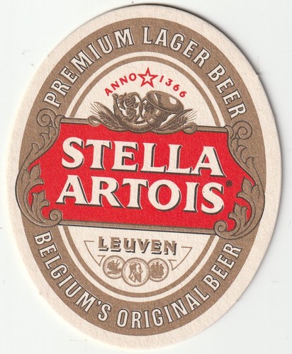 Beer mat stella artois - -,