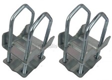 2 x SHELLEY CLAMP 8 NUT AERIAL