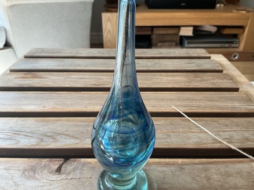 Mdina glass vase green - mdina,