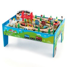 Kids Wooden Train Tracks Set