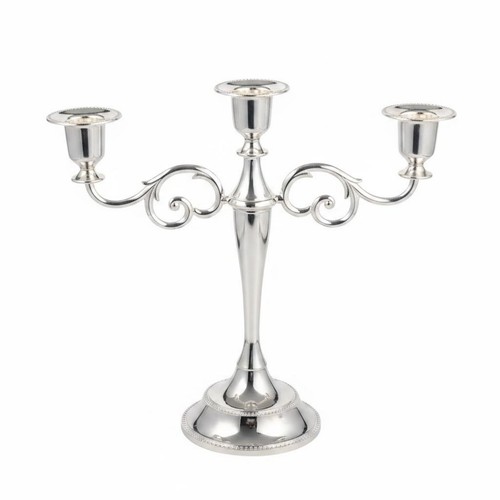 Gold metal candelabra - metal,
