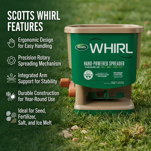 Scotts whirl hand - whirl, hand-powered