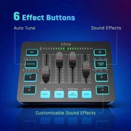 Fifine gaming audio mixer with - fifine,