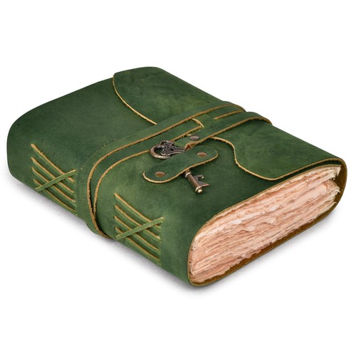 Handmade leather bound journal - handmade,