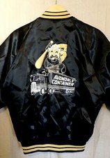 Vtg Satin Trucker Jacket