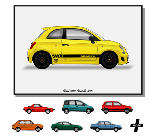 Poster fiat various models - fiat,