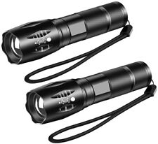 2x High Powered Torch 99000000lm Super Bright LED Flashlight Military Work Light