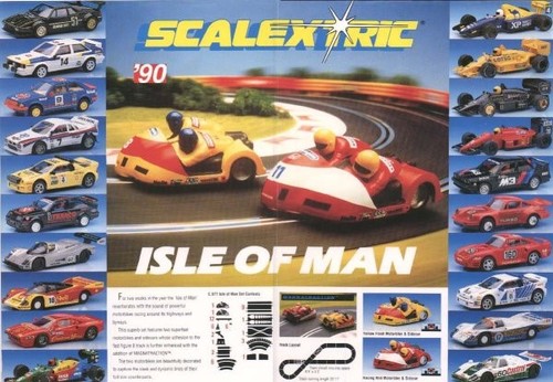 Scalextric 1990 isle man - scalextric,