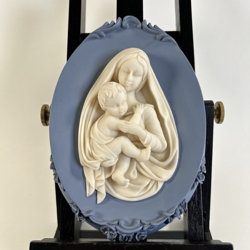 Vintage cameo mary and baby - mary,