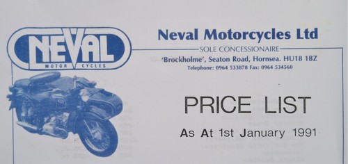 Neval motorcycles price list - price,