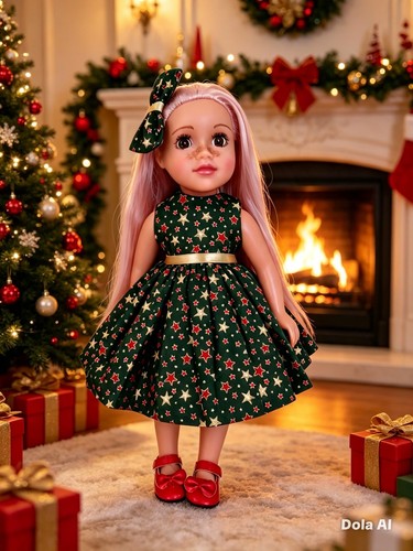Dolls clothes xmas - 18",