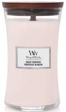 WoodWick Candle Sheer Tuberose Large Hourglass Scent Decor Gift Fragrance 