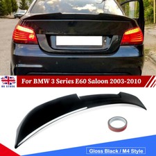 M4 V Style Rear Boot Spoiler For BMW 5 Series E60 Saloon 4DR 2003-10 Gloss Black