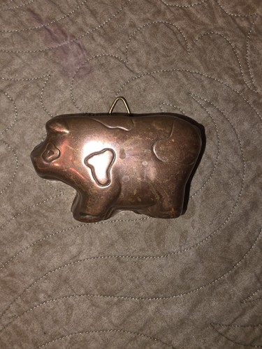 Vintage copper mold - vintage, pig
