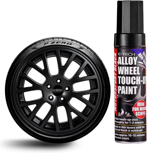 Black alloy wheel touch kit - black,