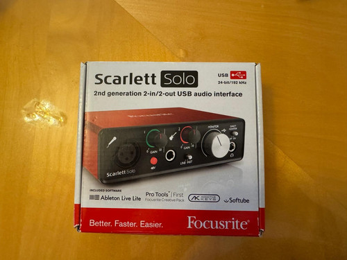 Focusrite scarlett solo - focusrite, 2i2