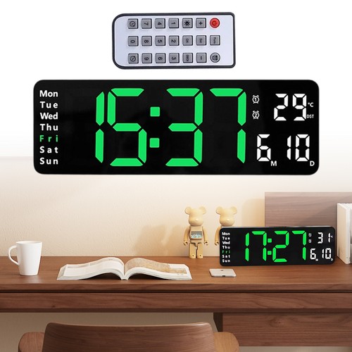 Led wall clock digital - digital, desk