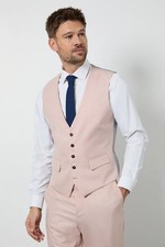Burton Light Pink Waistcoat