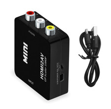 HDMI to AV Scaler Adapter HD Video Composite Converter Box HDMI to RCA A92