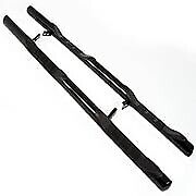 FORD TRANSIT CUSTOM VIPER BLACK SIDE BARS WITH STEPS 76mm SWB 2012-23