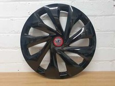 14" WHEEL TRIMS TO FIT RENAULT CLIO MK2 1998-2012 HUB CAPS GLOSS BLACK