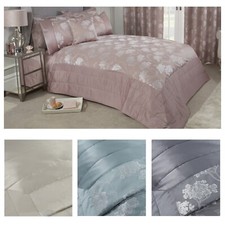 Bedspread Set 3Pcs Quilted Jacquard Bedspread Double King Single Bed Blossom