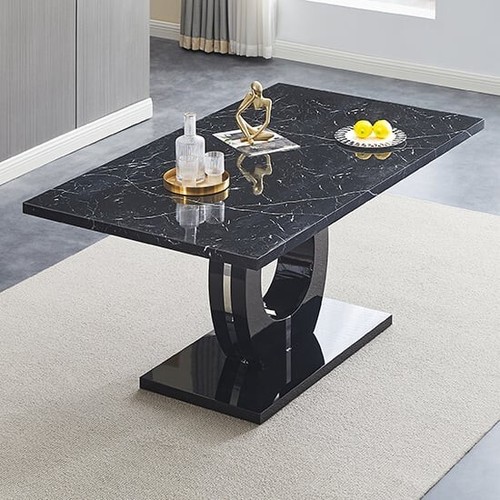 Halo high gloss dining table - high,