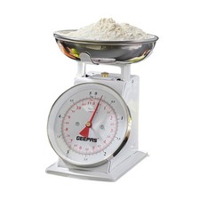 GEEPAS Mechanical Kitchen Scale 5kg Food Weighing Scale Large Easy Read Dial