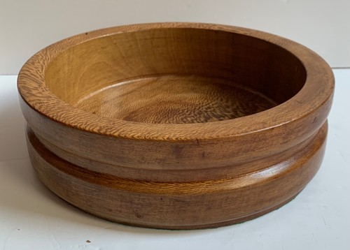 Vintage turned wooden bowl - turned,