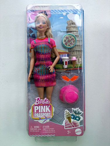 Mattel barbie pink passport - mattel,