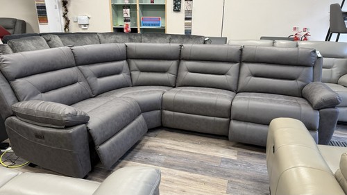 Grey lazboy left right - left, hand