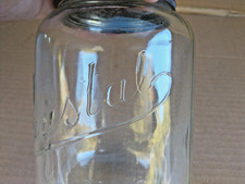 Vintage Arcade Crystal NO.3 Wall Mount Coffee Grinder Jar Hopper W/Lid