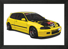 Honda Civic EG6 Tuning Framed