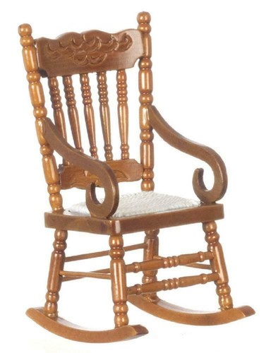 Dolls house rocking chair with - house,