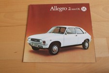 Original Austin Allegro 2 1100 in German brochure catalogue mint