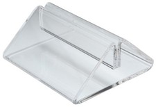 Plastic Menu Holder Tent Type Clear Perspex Card Holder A4 A5 68mm Wide Slotted