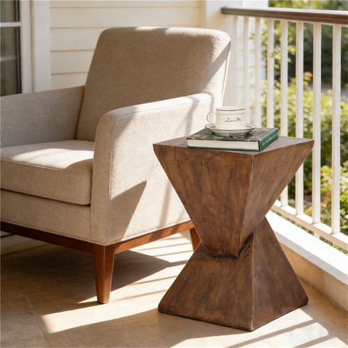 Concrete accent table - accent, patio