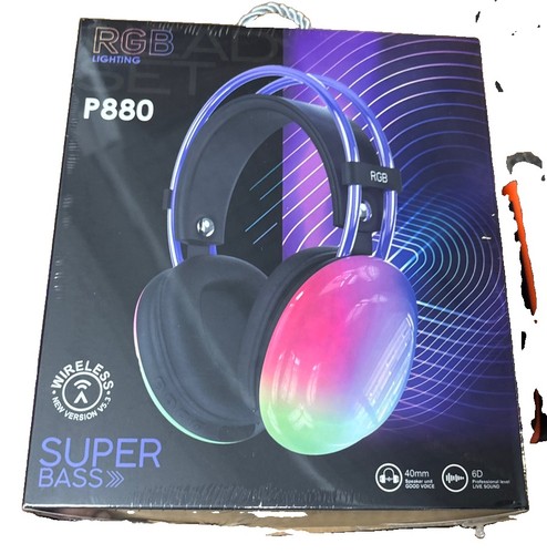 P880 rgb white wireless - white,